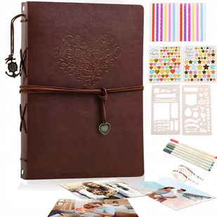 ALBUM DO SCRAPBOOKINGU ZDJĘĆ DO ZDOBIENIA NA ZDJĘCIA ZESTAW ZRÓB TO SAM DIY - Scrapbooking - miniaturka - grafika 1