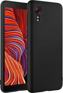 Etui i futerały do telefonów - Silikonowe etui na telefon Samsung Galaxy XCover 5 Protective Cover Matt Black Backcover Etui na telefon komórkowy - miniaturka - grafika 1