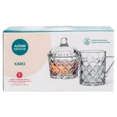 Cukiernice - Cukiernica 210 ml + mlecznik 200 ml KARO - miniaturka - grafika 1