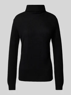 Sweter z dzianiny z kaszmiru z golfem - Swetry damskie - miniaturka - grafika 1