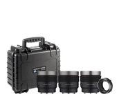 Obiektywy - Samyang zestaw obiektywów V-AF + adapter MF + walizka - miniaturka - grafika 1