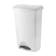 Kosze na śmieci - Biały koszna śmieci na pedał z wiekiem Addis, 41x33x62,5 cm - miniaturka - grafika 1