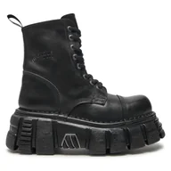 Glany damskie - Glany NEW ROCK M-NEWMILI083-S39 Czarny - miniaturka - grafika 1