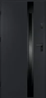 Drzwi zewnętrzne - O.K.DOORS Drzwi stalowe zewnętrzne wejściowe Adriana 68 V3 antracytowe 90 lewe - miniaturka - grafika 1