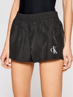 Sukienki - Calvin Klein Swimwear Szorty plażowe KW0KW01364 Czarny Regular Fit - grafika 1