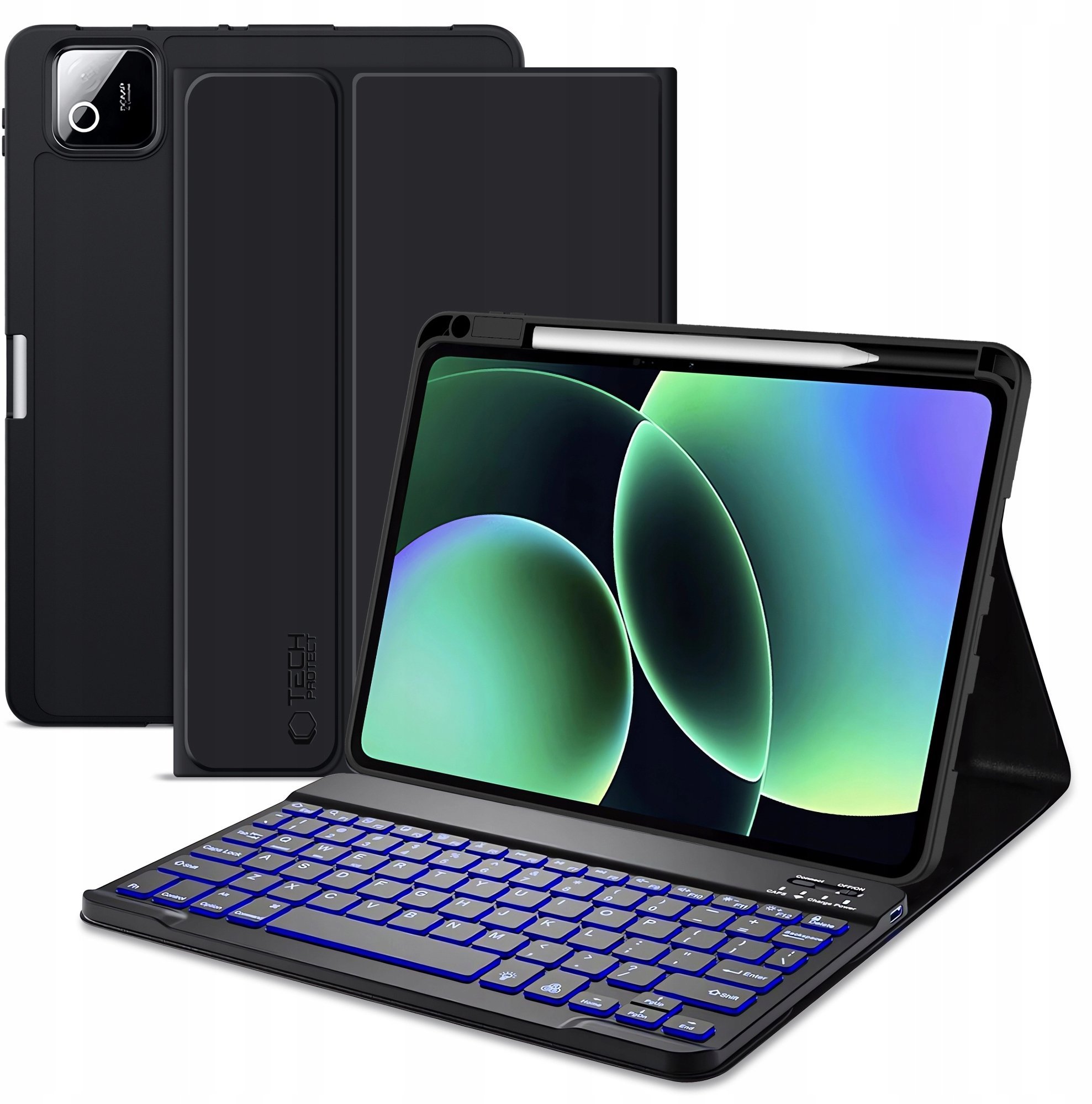 4kom.pl TECH-PROTECT SC PEN + KEYBOARD XIAOMI PAD 7 / 7 PRO / 8 / 8 PRO 11.2 BLACK