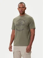 Koszulki męskie - Napapijri T-Shirt S-Bald NP0A88SF Zielony Regular Fit - miniaturka - grafika 1