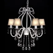 Lampy sufitowe - VidaXL Żyrandol z 2300 kryształami, biały 60338 - miniaturka - grafika 1