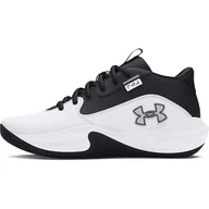 Buty dla dziewczynek - Under Armour Ua Gs Lockdown 7 unisex buty dziecięce, biały/czarny/czarny, 38.5 EU - miniaturka - grafika 1