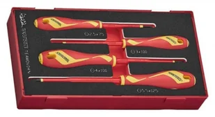 Teng Tools Zestaw Wkrętaków Płaskich Vde 1000V Teamdv04N, 4Szt. L-285540100 5020385064478 - Śrubokręty - miniaturka - grafika 1