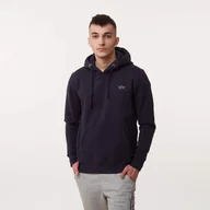 Bluzy męskie - Alpha Industries BASIC HOODY SMALL LOGO REP. BLUE - miniaturka - grafika 1