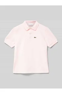 Koszulka polo z detalem z logo - Lacoste - Koszulki i topy damskie - miniaturka - grafika 1