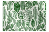 Podnóżki, podpórki, podkładki - Mata na podłogę pod krzesło Palmowe liście 120x90 cm - miniaturka - grafika 1