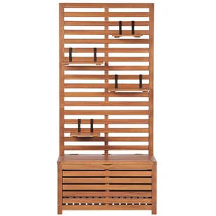 Ławka Ogrodowa 80 Cm Drewniana Ze Schowkiem Matino - Meble ogrodowe - miniaturka - grafika 1