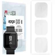 Akcesoria do smartwatchy - 3x Folia hydrożelowa do Amazfit Bip S - apgo Smartwatch Hydrogel Protection Ochrona na ekran smartwatcha - miniaturka - grafika 1