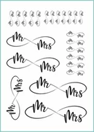 Prace ręczne dla dzieci - Tatuaże Tymczasowe Mr Mrs Nieskończoność - miniaturka - grafika 1