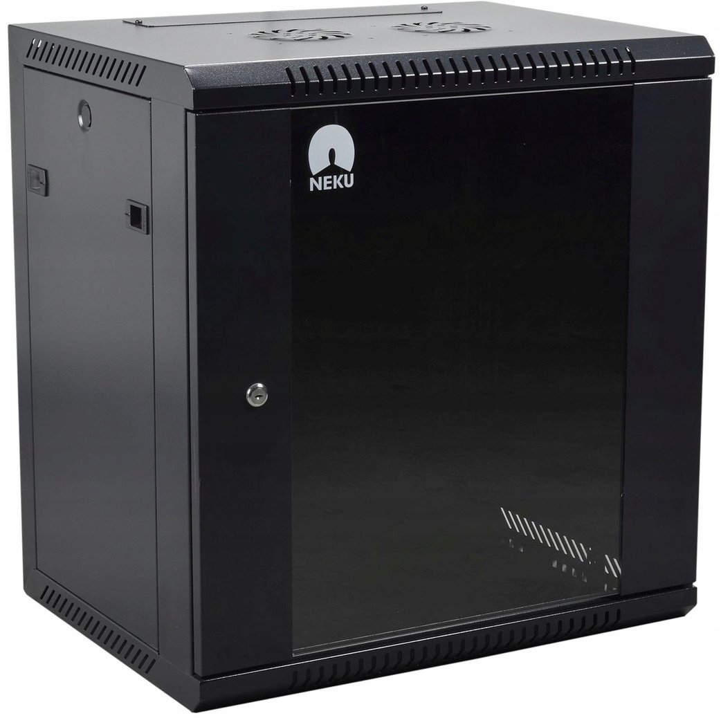 Szafa wisząca RACK 19 cali 12U 450mm czarna NEKU TS BOX 0001-00014-34541
