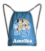 Plecaki worki - Worek Szkolny Na Buty Workoplecak Na WF Do Przedszkola Bluey Blu Pies #36 - miniaturka - grafika 1