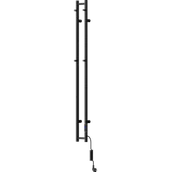 Grzejniki łazienkowe - Mexen Pino grzejnik elektryczny z wieszakami na ręczniki 1405 x 137 mm, 150 W, czarny - W301-1405-137-00-70 - miniaturka - grafika 1