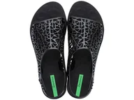 Sandały damskie - Sandały damskie Sportowe Ipanema SHAPE Płaskie Eleganckie Wygodne Czarne 39 - miniaturka - grafika 1