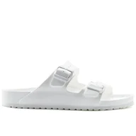 Klapki i japonki damskie - Klapki Birkenstock Arizona Eva 129443 - białe - miniaturka - grafika 1