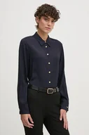 Koszule damskie - Tommy Hilfiger koszula damska kolor granatowy regular z kołnierzykiem klasycznym WW0WW43066 - miniaturka - grafika 1