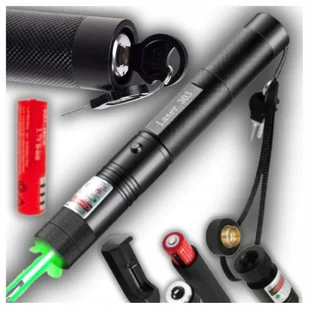 Wskaźnik Laserowy Pointer Laser MOCNY Zielony LED MOCNY 50000 mW Walizka - Prezentery i wskaźniki - miniaturka - grafika 1