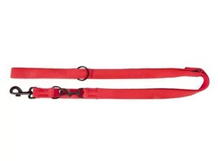 Dingo Smycz taśma przedłużana z taśmy bawełnianej 1,6cm/120-220cm czerwona - Smycze dla psów - miniaturka - grafika 1