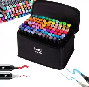 Dwustronne Markery Pisaki Alkoholowe 80 Szt. (C024) - Przybory szkolne - miniaturka - grafika 1