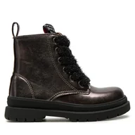 Buty dla dziewczynek - Botki Garvalin 241561 B172 Brązowy - miniaturka - grafika 1