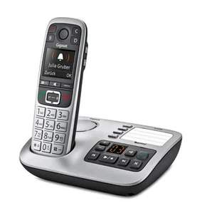 Gigaset E560A telefon Telefon w systemie DECT Nazwa i identyfikacja dzwoniącego Czarny, Srebrny - Telefony stacjonarne - miniaturka - grafika 1