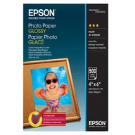 Papier do drukarek - Epson Photo Paper, foto papier, połysk, biały, 10x15cm, 4x6", 200 g/m2, 500 szt., C13S042549, atrament - miniaturka - grafika 1