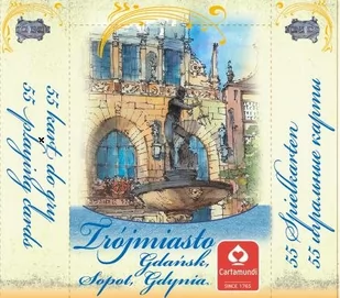 Cartamundi POLSKA SP. Z O.O. Karty Trójmiasto Akwarele 55 CM-12890003 - Gry karciane - miniaturka - grafika 1