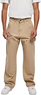 Spodnie męskie - Urban Classics Double Knee Stolarz iwacz Spodnie Męskie, Beżowy Union, 36 - grafika 1