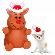 Zabawki dla psów - Zabawka Dla Psa Świąteczna Mikołaj Piszczący Gumowy Zabawny Na Święta - miniaturka - grafika 1