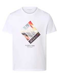 Jack & Jones - T-shirt męski  JJTresor, biały - Koszulki męskie - miniaturka - grafika 1