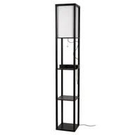 Lampy stojące - Lampa podłogowa Menno 44799/81/30 Lucide z funkcją ładowania telefonu beż czarna - miniaturka - grafika 1