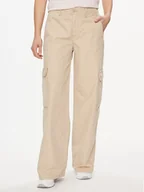 Spodnie damskie - Levi's® Spodnie materiałowe A6077-0009 Beżowy Baggy Fit - miniaturka - grafika 1
