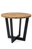Stoły - Signal STÓŁ CONO LITY DĄB/CZARNY fi 90 - miniaturka - grafika 1