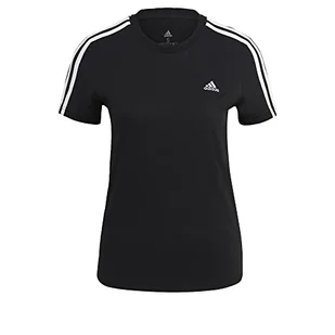 adidas T-shirt damski, czarny/biały, L - Koszulki i topy damskie - miniaturka - grafika 1