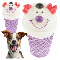 Zabawki dla psów - Zabawka Dla Psa Wesoły Lód W Rożku Piszczący Lód Dla Psiaka Gumowy - miniaturka - grafika 1