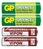 Piloty - NOWE BATERIE PALUSZKI AA AAA PILOT TV SAT KOMPLET GREENCELL zestaw 2szt - miniaturka - grafika 1