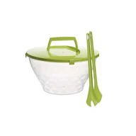 Miski i półmiski - Miska do sałaty KALA 5 l z przykrywką i sztućcami - miniaturka - grafika 1