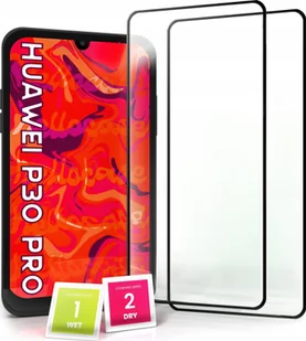 Hello Case 2-pak Szkło Hartowane do Huawei P30 PRO Ochronne Pełne Na cały ekran 5D 9H - Szkła hartowane na telefon - miniaturka - grafika 1