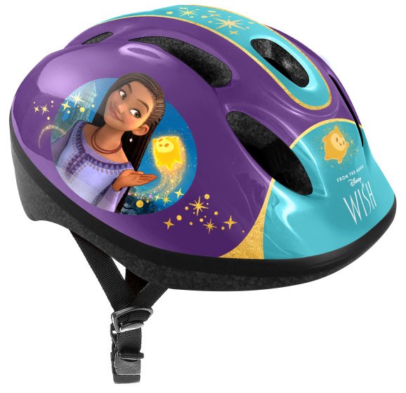 Kask rowerowy Disney Wish Regulowany Junior Fioletowy Turkusowy Rozmiar 50-56 cm (s)