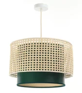 Lampy sufitowe - Podwójna lampa Meissa z zielonym kloszem - miniaturka - grafika 1
