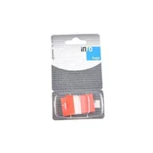 Gadżety  do biura - Zakładka + podajnik 25x43mm/50k. t. czerwona - miniaturka - grafika 1