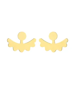 Złote kolczyki za ucho - Kolczyki - miniaturka - grafika 1