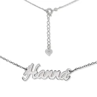 Naszyjniki - Naszyjnik srebrny imię Hanna HANNA/CEL/R - miniaturka - grafika 1