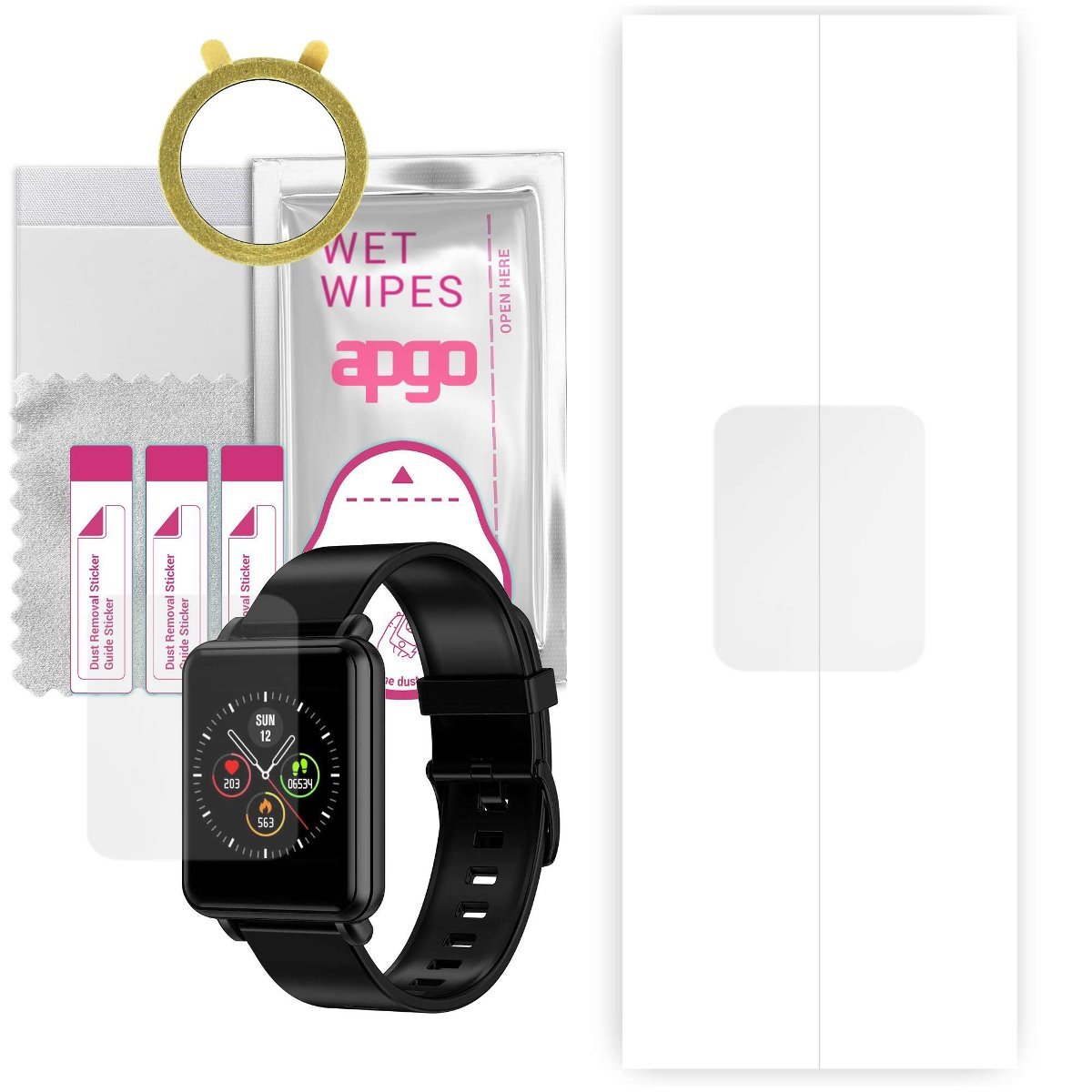 1x Folia hydrożelowa do Colmi LAND - apgo Smartwatch Hydrogel Protection Ochrona na ekran smartwatcha